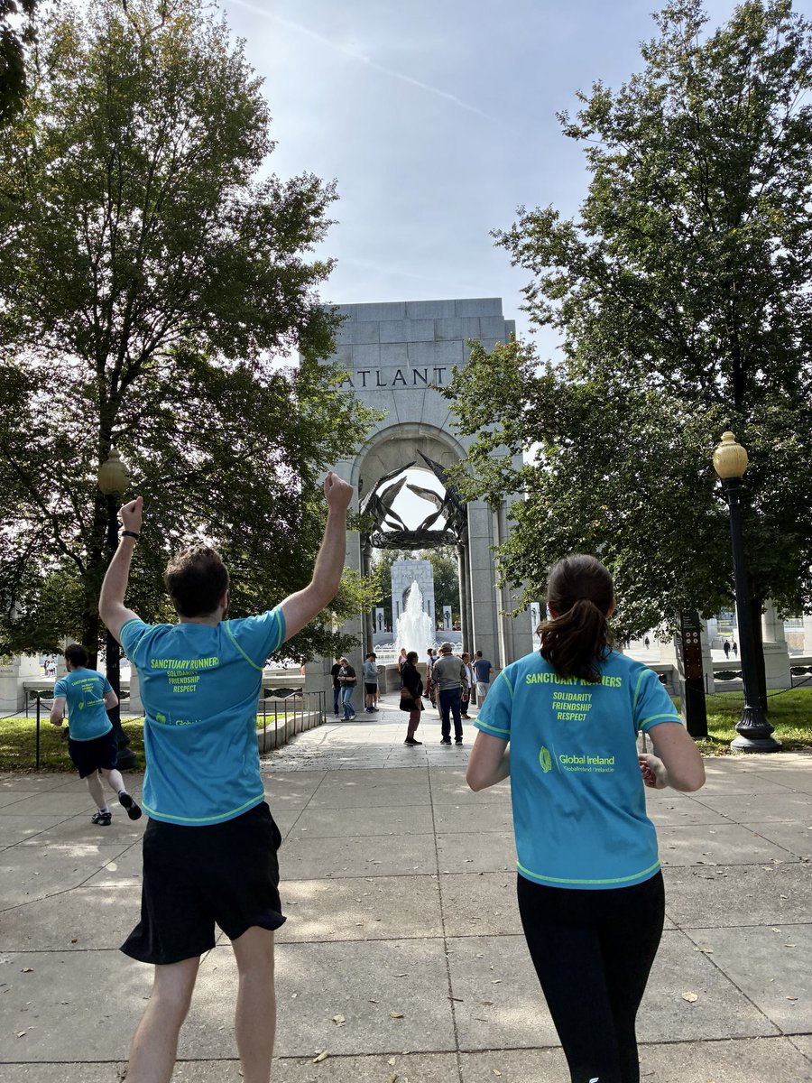 IrelandEmbUSA's tweet photo. @IrelandEmbUSA was proud to lace up on the National Mall for #GlobalRun2026, in solidarity with people displaced and living in extreme poverty. 🌍💙👟☘️ https://t.co/cdqiX8L5iT