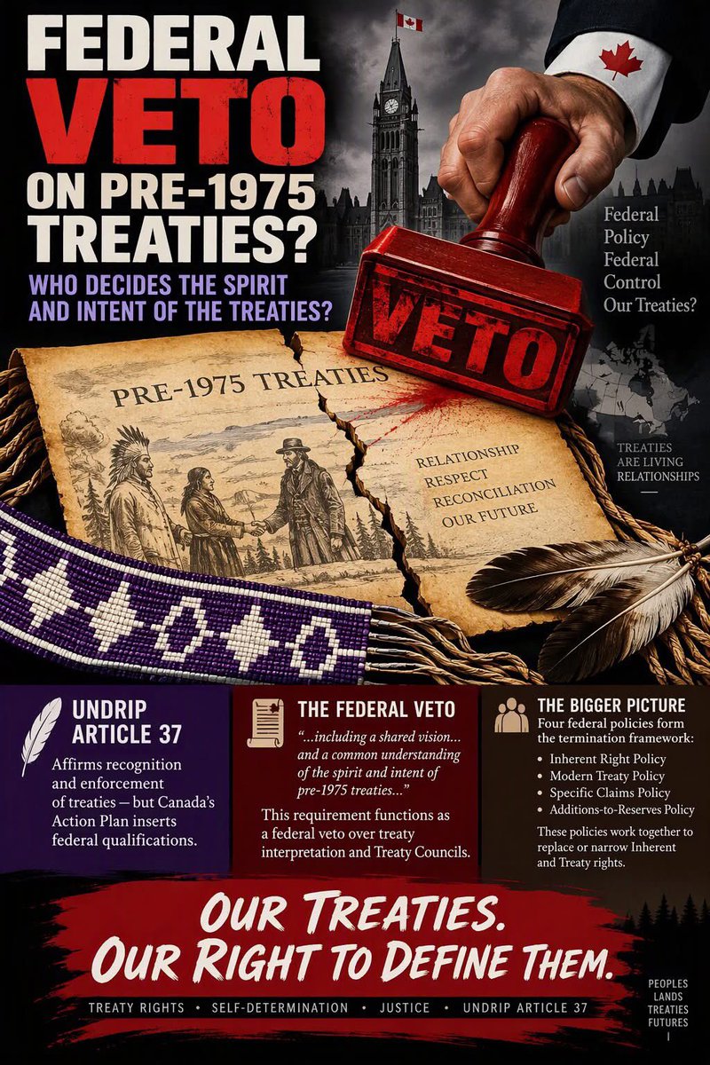 RussDiabo's tweet photo. Historic Treaty Nation’s &amp; communities better pay attention, federal plan to end the Indian Act, Indian Reserves &amp; Indian Status affects your Treaty rights &amp; is designed to help provinces get unencumbered access to lands, territories &amp; resources + Bills C-15, C-5 &amp; C-39 https://t.co/NC84kKTB8L