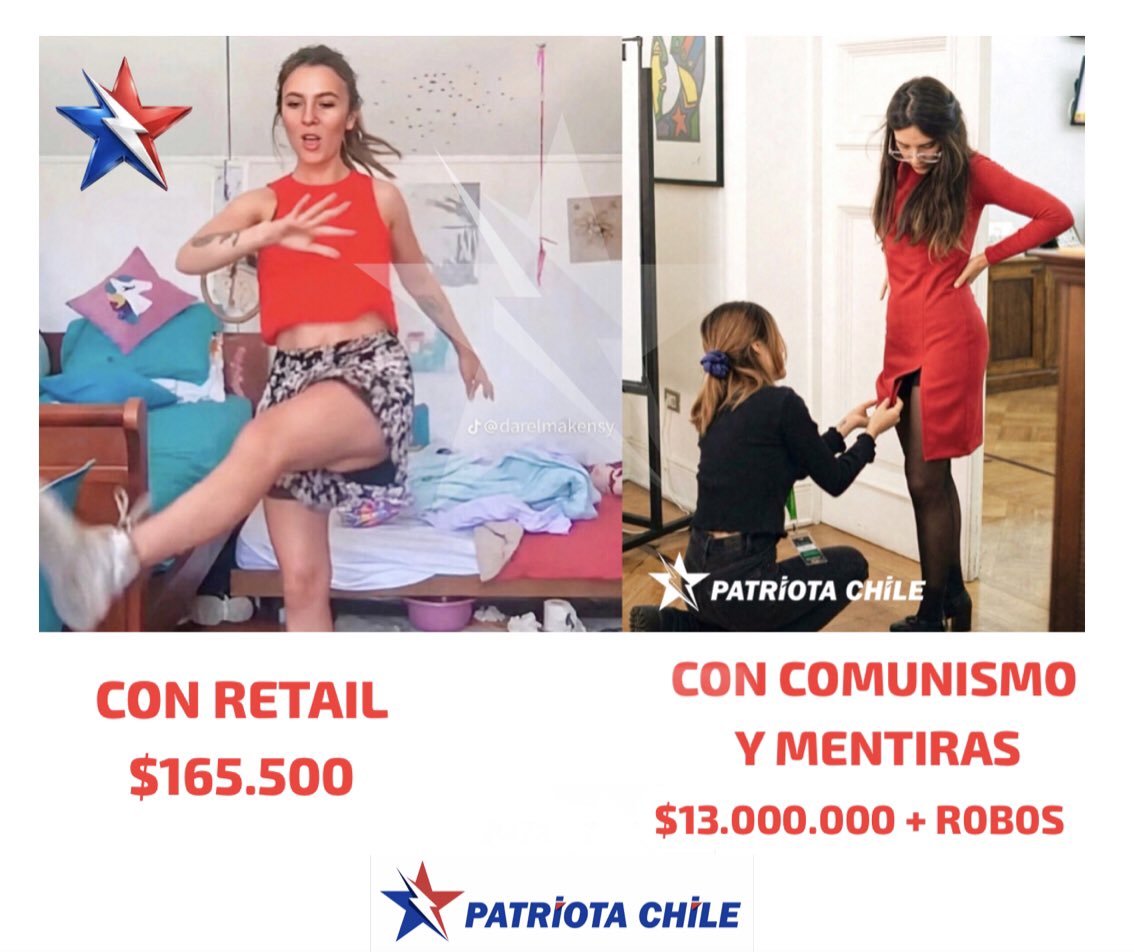 Soubirous_33's tweet photo. 🔴 #Patriotas | La ZURDA, eligió La Política para Satisfacer sus FRUSTRACIONES y FRACASOS. A través de las MENTIRAS, diciendo Amar al “PUEBLO”, logró SALIR DE LA POBREZA; En Retail con $165 Mil Mensual a GANAR MILLONES más R0B0S y COIMAS. ¡GRACIAS COMUNISMO!. @camila_vallejo https://t.co/BZAmyFY2dr