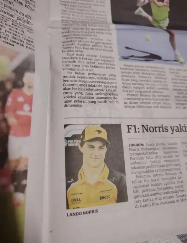 hun8in's tweet photo. Why's lando norris looking kinda https://t.co/LSNTtXqacf