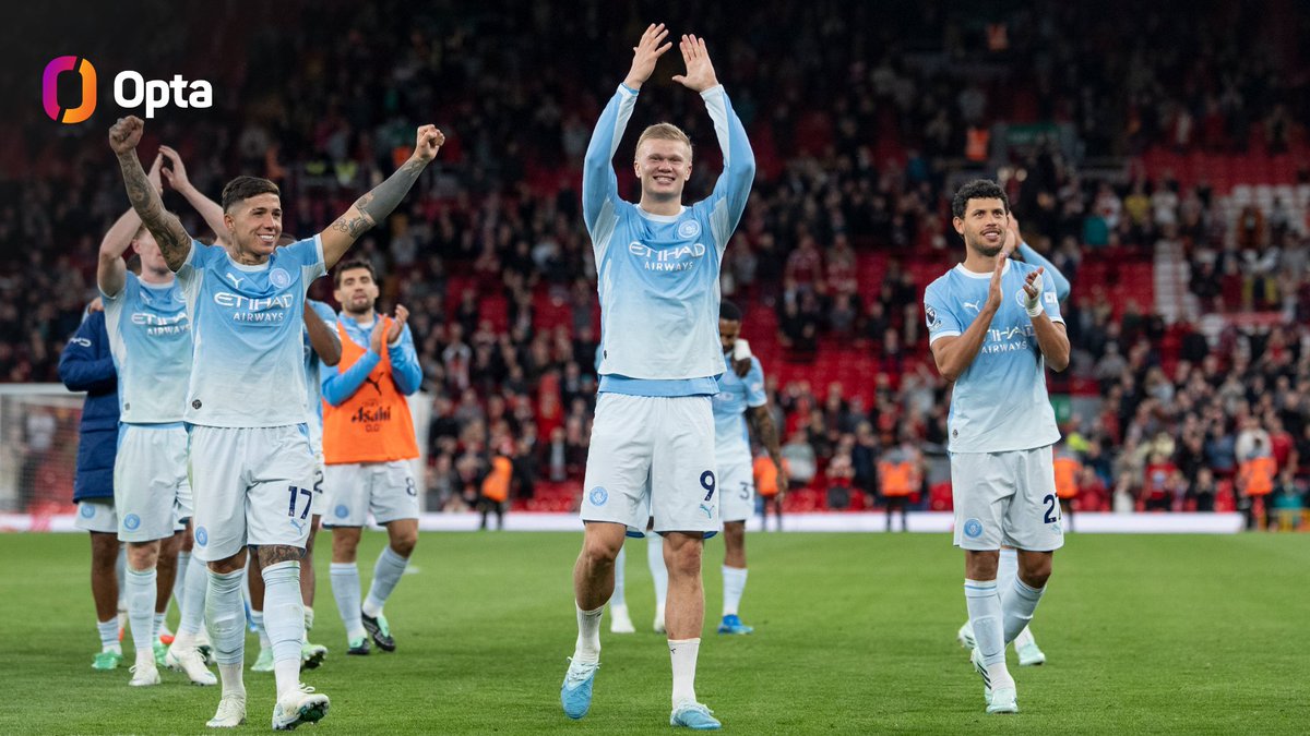 OptaJoe's tweet photo. 6 - A team have started with six straight wins in just two of the last seven Premier Legue seasons (since 2020-21): Manchester City in 2023-24 and Manchester City in 2026-27.

Defiance. https://t.co/fxjmoHPeoM