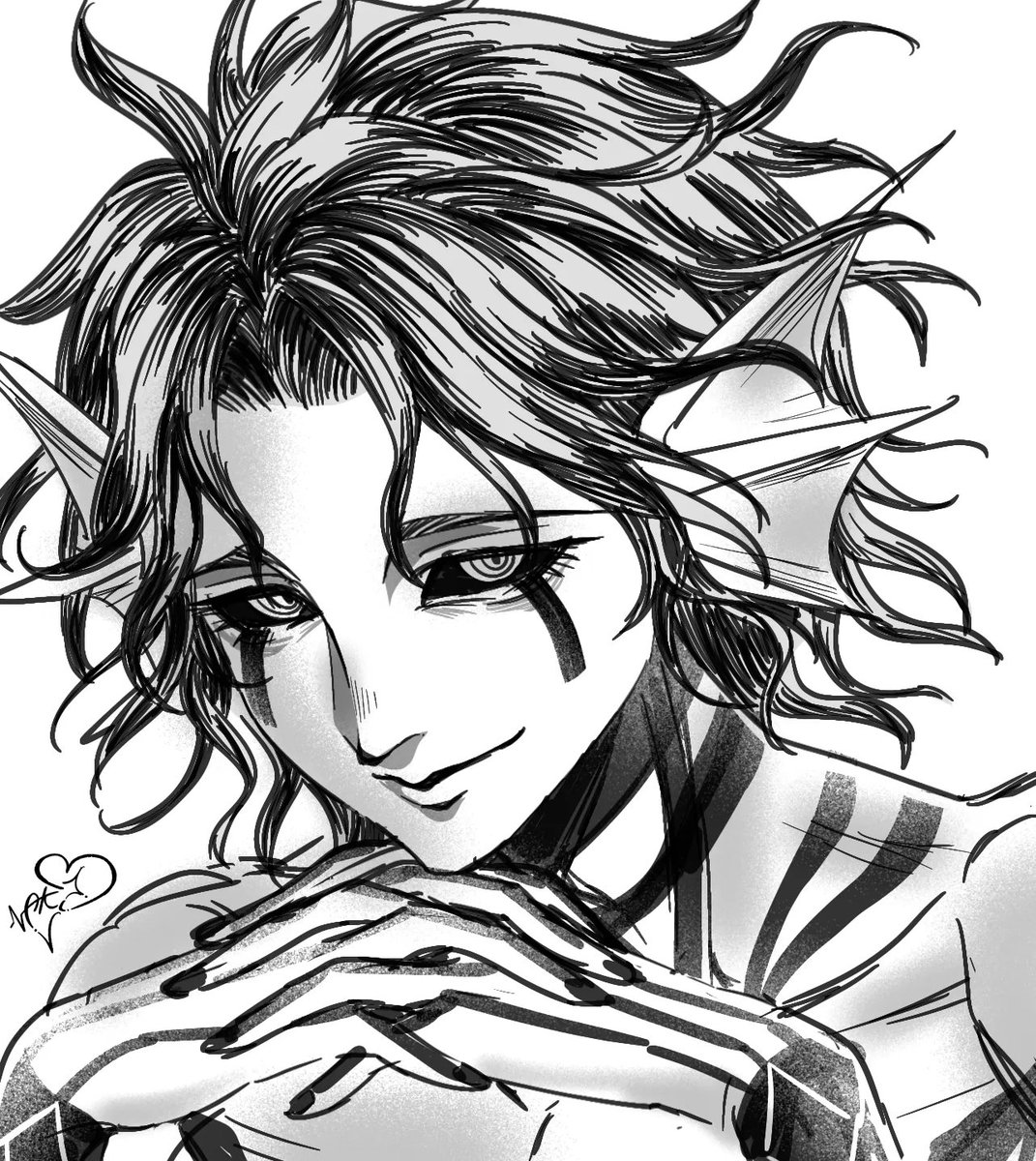 SnV_Nakimov's tweet photo. Got this commissioned. ❤️ he is so pretty. 

#leviathan 
#recordofragnarok 
#終末のワルキューレ https://t.co/bzlxhZvZnx