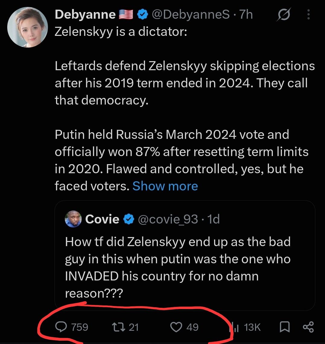 P_Kallioniemi's tweet photo. MAGA bots getting massively ratio'd now that Yandex bots are down. https://t.co/qr5Cuw0DwY