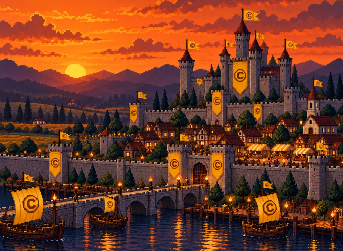 coomstr's tweet photo. 1/ 👑 Introducing Kingdom Coom, our guild in @playcambria

Kingdom Coom will make its debut in New Cambria during the Genesis Testnet

We're building something more like a decentralized guild system where players and communities can create and lead their own sub-guilds (factions) under one shared banner.

Here's how it works 🧵👇