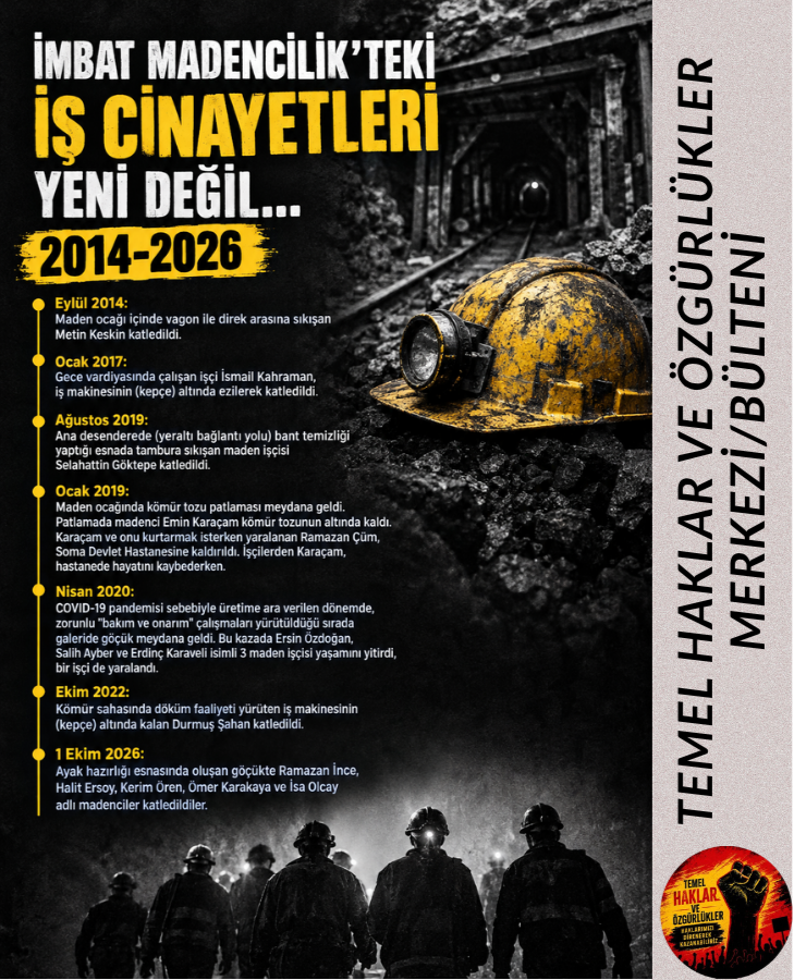 TemelHklrResm9's tweet photo. Temel Haklar ve Özgürlükler Merkezi/Bülteni;

Madencilerin iş cinayetlerinde katledilmelerinin tek sorumlusu kapitalist düzenin kar hırsıdır.

İş cinayetlerinde katledilen her bir madenci için adalet istiyoruz!

#Maden #Adaletİstiyoruz https://t.co/CkiRLgkuJr