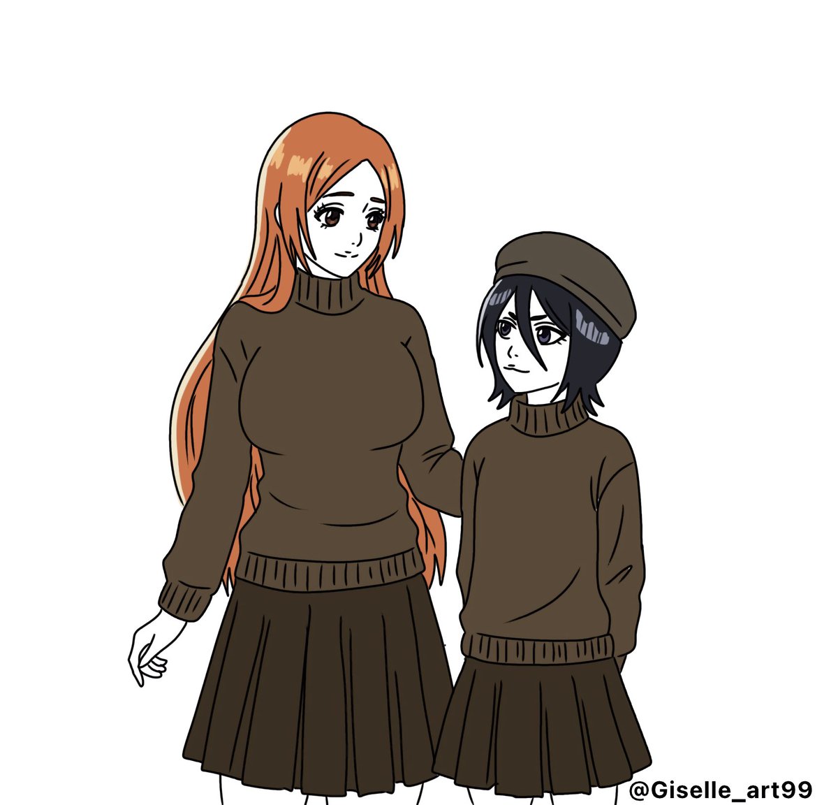 Giselle_art99's tweet photo. Orihime &amp; Rukia https://t.co/mGuqHYEdHt