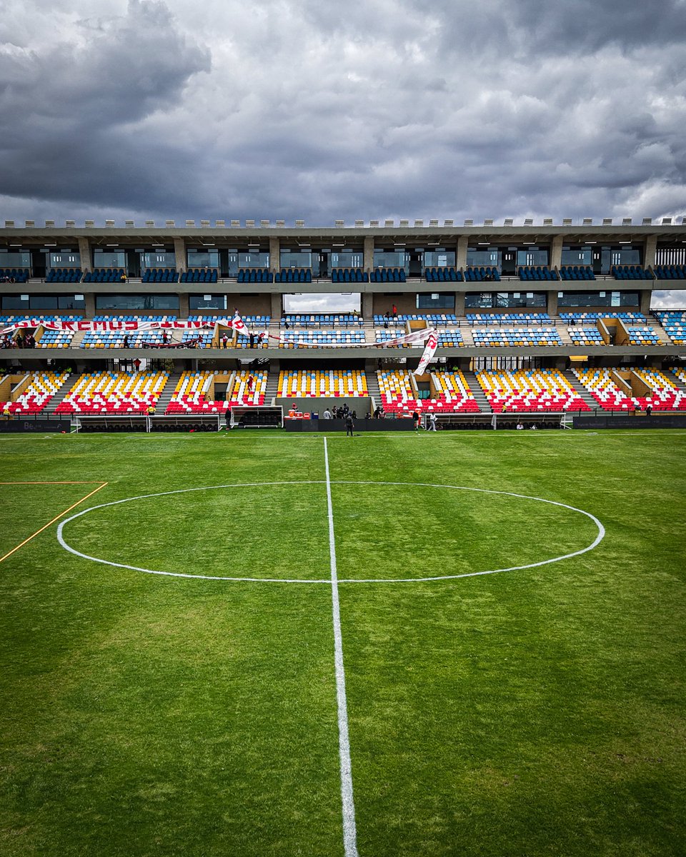 SantaFe's tweet photo. ¡El estadio Municipal de Mosquera 🏟️ listo para recibir los octavos del León 🦁 en la Copa BetPlay 🏆!

#VamosSantaFe https://t.co/B6rIrDKCTo