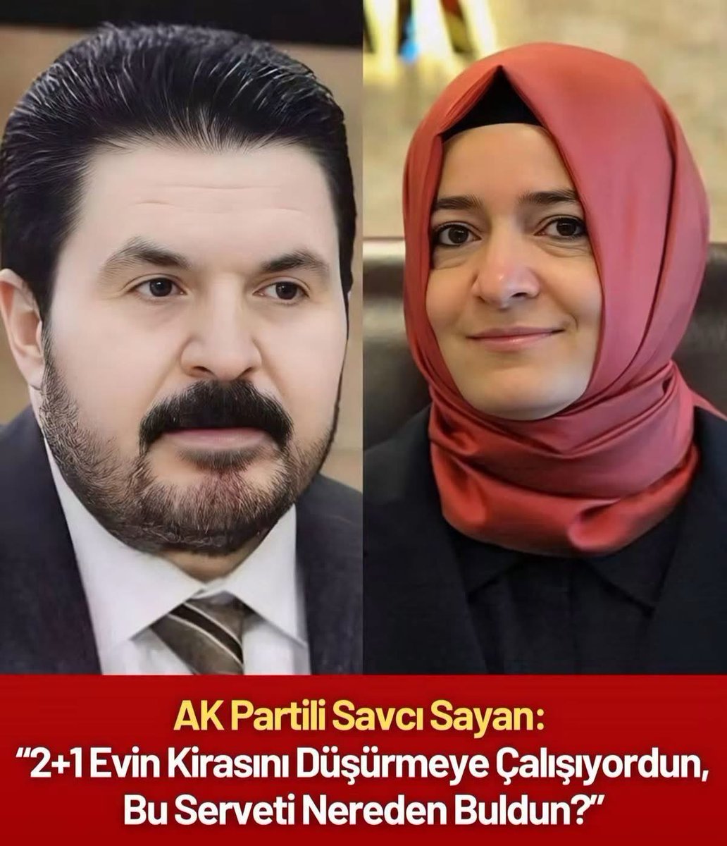 TCAyla35's tweet photo. 📌"Evinin kirasını ödeyemiyordun"
    AK Partili Savcı Sayan’dan Fatma Betül Sayan Kaya’ya: “2+1 Evin Kirasını Düşürmeye Çalışıyordun, Bu Serveti Nereden Buldun?”
    AK Partili eski milletvekili Savcı Sayan, eski Bakan Fatma Betül Sayan Kaya’nın mal varlığına ilişkin dikkat çeken iddialarda bulundu.
    Kaya’nın bakan olduğu dönemde Ümraniye’deki 2+1 evinin kirasını düşürmek için dönemin Belediye Başkanı Hasan Can’dan yardım istediğini öne süren Sayan, bugün sahip olduğunu iddia ettiği taşınmazların kaynağını sorguladı.
  Sayan, Fethiye ve Seyitömer’deki araziler ile Ataşehir ve Üsküdar’daki arsa ve dairelerin nasıl edinildiğinin açıklanmasını istedi.