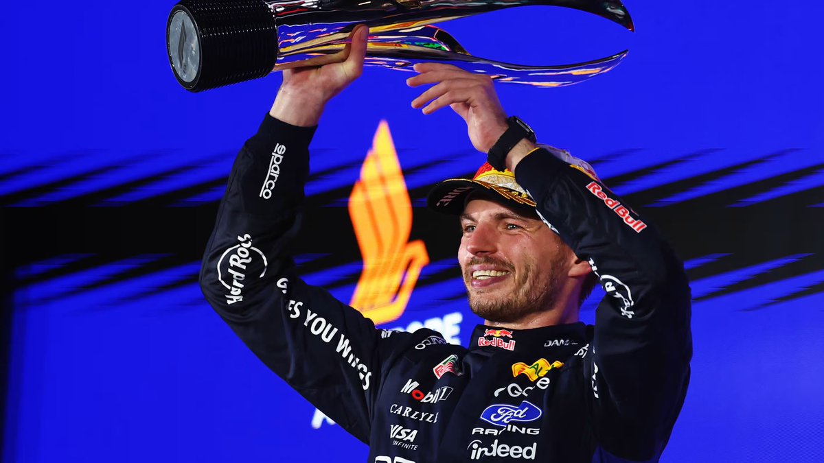 LawrenceWongST's tweet photo. Congratulations to @Max33Verstappen on his first-ever victory at the Singapore Grand Prix! Beyond the excitement on the track, the Singapore Grand Prix is also a wonderful opportunity to catch up with friends and partners from around the world. 

@F1; @F1NightRace https://t.co/ppwrlYNDiI