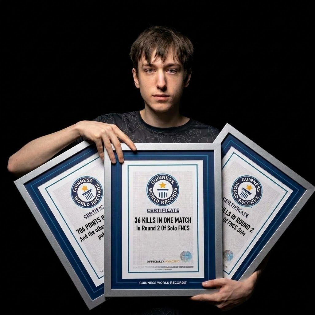 Wkey2026's tweet photo. 3 World Records For Peterbot In FNCS Solo Round 2💀

165 Kills💀
36 Kills In One Match💀
706 Points More 200 Points Then Second Place https://t.co/CY438Mrv01