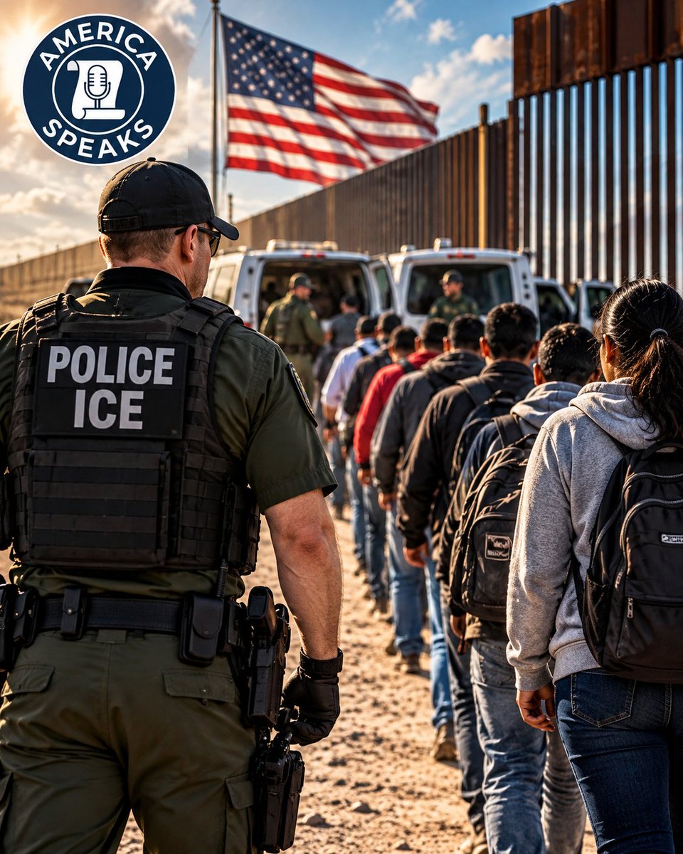 RechargAmerica's tweet photo. 🚨 🇺🇸 What should the U.S. do about illegal immigration?

A) Deport those who violate immigration laws
B) Strengthen border security
C) Expand legal immigration pathways
D) Combine enforcement with reform

👇 Vote A, B, C, or D! https://t.co/pL77Nqn1lc