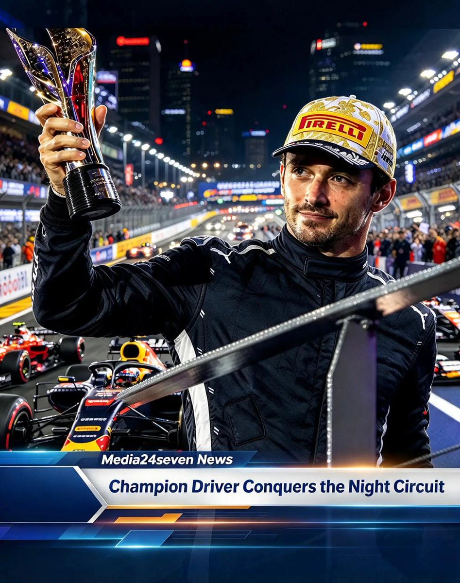 media24seven's tweet photo. Max Verstappen Shines in Thrilling Singapore Grand Prix! 🇸🇬🏎️
Victory at Marina Bay: A Journey Worth the Wait!
What an exhilarating race at the Marina Bay Street Circuit! Max Verstappen truly showcased his extraordinary talent by clinching his first Singapore Grand Prix victory, marking a significant milestone on his 250th Grand Prix appearance.
He started from pole position and never looked back, dominating from start to finish to secure his second win of the season.
Meanwhile, it was a tough day for Lewis Hamilton, whose strategy misstep during a late Virtual Safety Car cost him dearly, dropping him to sixth place. This paved the way for Kimi Antonelli from Mercedes to sneak onto the podium in third. What a wild ride!
So, after hitting that amazing milestone, Verstappen was absolutely over the moon about finally clinching a victory at the Marina Bay Street Circuit! By claiming the chequered flag on 11 October 2026, he cemented his name as the official winner for 2026.
He couldn't help but share his relief, highlighting that it took some time to get there. Max praised his car's impressive performance on both soft and medium tires, and he's feeling optimistic about what’s to come in the races ahead. Exciting times ahead for him, right?
#SingaporeGP #F1 #MaxVerstappen #RedBullRacing #MercedesAMGF1 #Motorsport