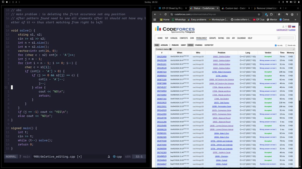 samtagon38824's tweet photo. Building &amp; learning in public
• Portfolio: Horizontal drag-to-scroll timeline with auto-advance &amp; GlowCards
• GenAI: Movie search using Spring AI &amp; vector embeddings (Cosine Similarity) 
• DSA: Solved 900CF &amp; Linked List in C++

Notes below

#BuildInPublic #GenAI https://t.co/YMSonirpWO