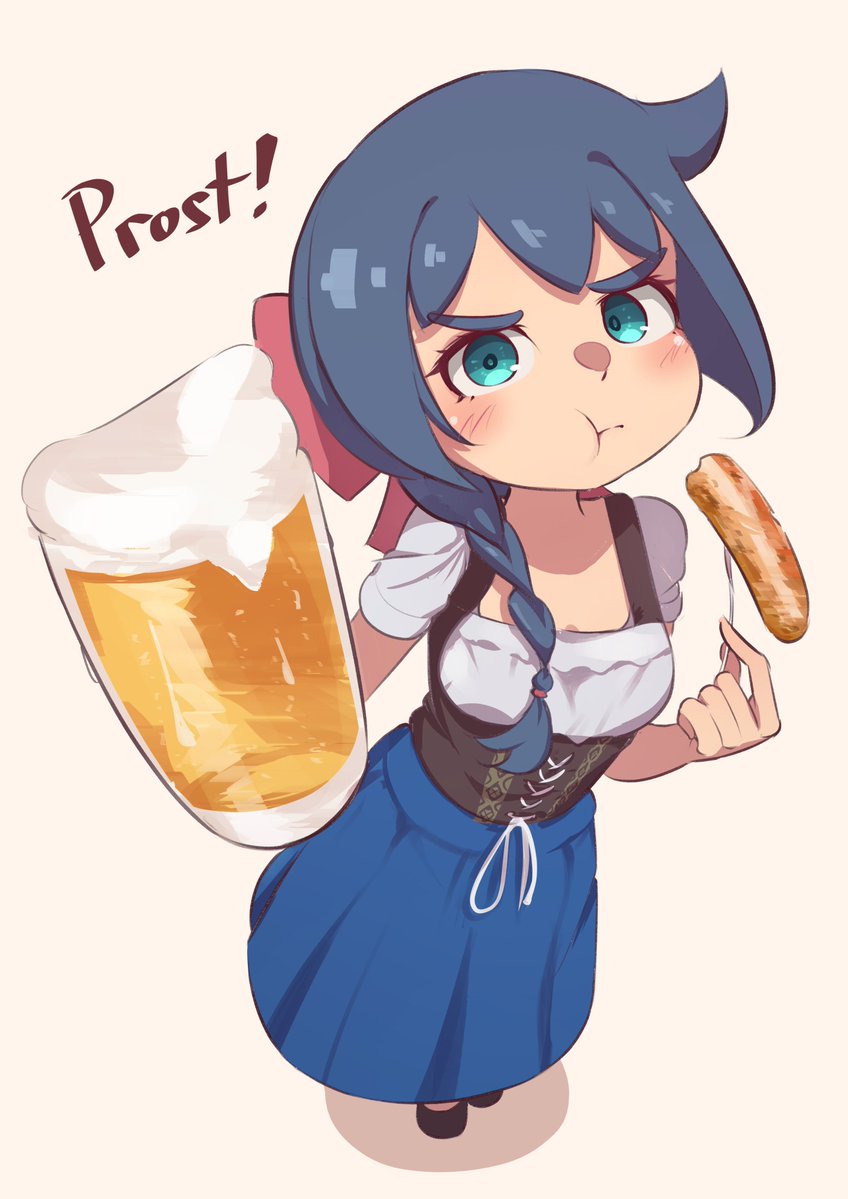 madabauillust's tweet photo. Happy bday to our lil German gremlin! 🍻 
#コンスタンツェ生誕祭2026 https://t.co/avidw0AghS