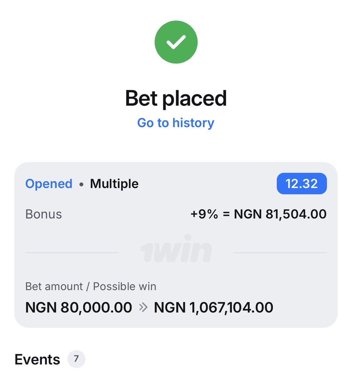 Soabet1's tweet photo. 👉 https://t.co/ljkrayS6IM
12.32odds on 1win.
Booking code 👉 joUXAd36
If you don’t have account yet use my referral link 👇use Register here 
👉 https://t.co/WxUgftlMKf…
Promo code👉 KH1234 https://t.co/JDgBTuCDMA