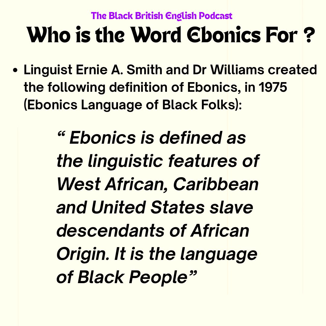 fufuisonme's tweet photo. Ebonics is not just for AAVE. ✊🏾🌍🇳🇬🇸🇽🇯🇲🇦🇬🇬🇾🇱🇨🇸🇱🇸🇹🇲🇶🇬🇩🇨🇻

white institution like the Oxford English Dictionary redefined a Black man’s work, erased his broader vision and changed Ebonics meaning all together?? This is linguistic erasure. https://t.co/ngHXrGiXIv