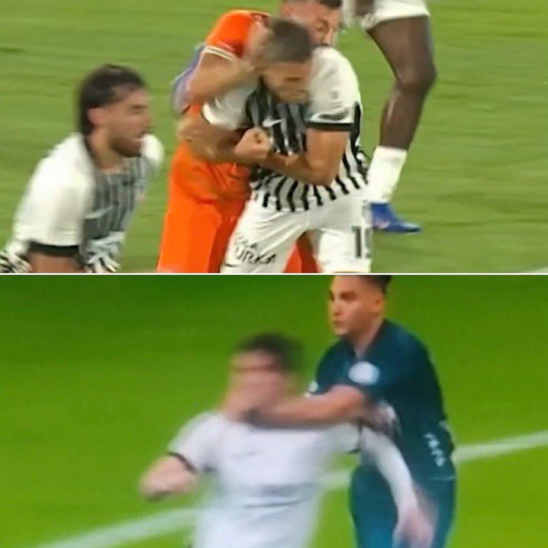 emirhanalysis's tweet photo. Top için mücadele dışında rakibin yüzüne tokat atmak: Genellikle doğrudan kırmızı kart AMA tokat atılan oyuncu Beşiktaş forması giymiyorsa.

IFAB — Kural 12 https://t.co/YszzFJswIx