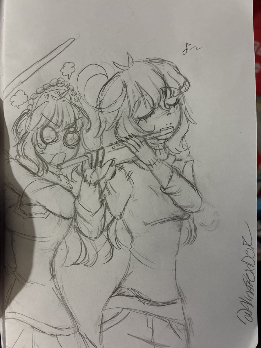 AlinaTexidor's tweet photo. Day 11: instrument (a song for my malewife) #CrawlShot #yumesona #elisyumetober2026 #princessribbon #cavoc #cavsona https://t.co/sMzB1929Wi