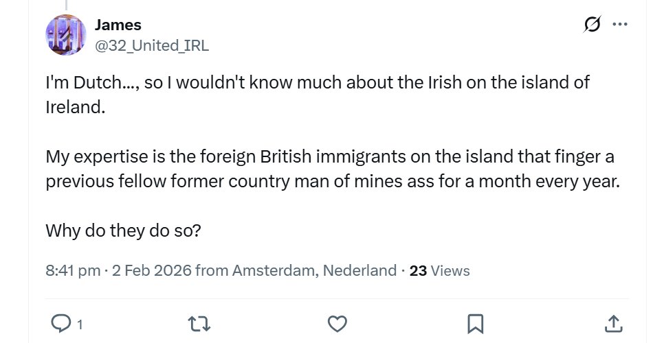 NellieD1a's tweet photo. @32_United_IRL @CynicsR @NIOgov @RhonddaBryant You're a Dutch troll who's on here 24/7 regurgitating your usual sectarian, bigoted, racist, terrorist supporting bullshit. https://t.co/Z4qdtzN8d6