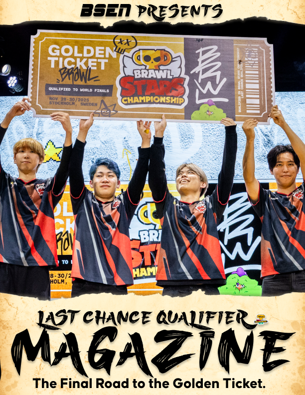 OfficialBSEN's tweet photo. The Final Road to the Golden Ticket. 🙏

The 2026 BSEN Last Chance Qualifier Magazine is HERE! 🔥

Dive into: 
👥 Team profiles 
🎙️ Exclusive interviews 
🎲 Games &amp; more... 

Read now at bsen.​news/lcq26

#BSC26 #LCQ https://t.co/MCtoo4REax