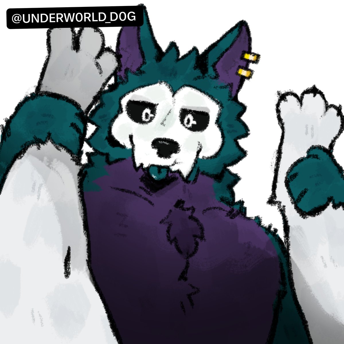 UNDERW0RLD_D0G's tweet photo. Oh yeah, here's my Skulled wolfdog sona <3 https://t.co/KCT7U7Rtdw