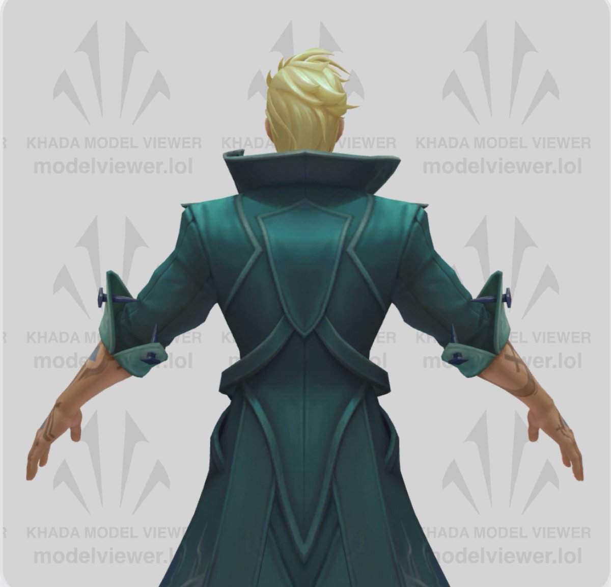strdst777's tweet photo. The thing i observed: Locke has this shield-shaped element on the back of his coat, while Vayne has a cutout that exposes her back. Maybe i see symbolism where there's none, but it kinda overlaps with Locke's eagerness to take care of Vayne and to cover her, just like a shield https://t.co/Ugvra79pub