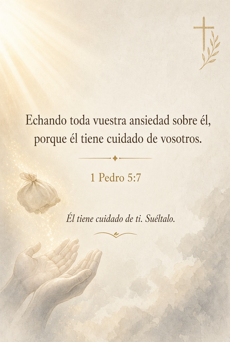 SalmosyProvs's tweet photo. La ansiedad quiere quedarse en tu corazón. Diis te dice qué hacer con ella: échasela toda a Él. No una parte. TODA.
No porque tú la manejes bien, sino porque Él tiene cuidado de ti. El que cuida de ti no se cansa de cargar lo que tú no puedes sostener solo.

#Descanso #Cargas #Ansiedad
