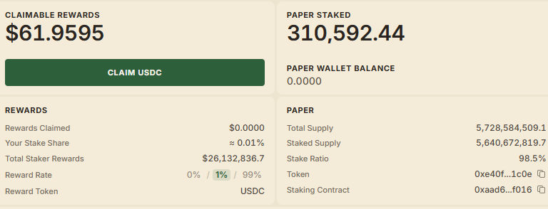 PaperStrategyX's tweet photo. Paper Strategy now holds and stacks over 310,000 $PAPER https://t.co/IJuFs0aBnn