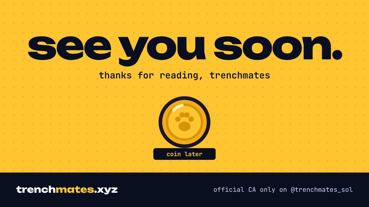 trenchmates_sol's tweet photo. $PAWS = points now, coin later.

no CA yet. the only real one will be posted here and in our TG. ignore everything else. https://t.co/WUf5r0JhCT