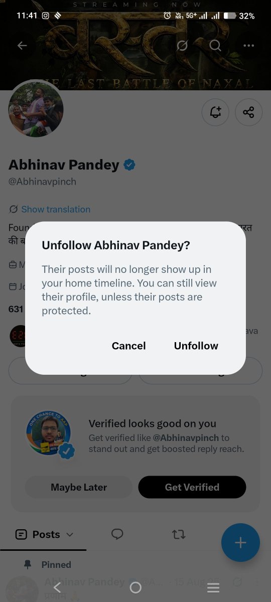 vikrantkeshariy's tweet photo. Unfollow @Abhinavpinch https://t.co/sD7TFnxIBU