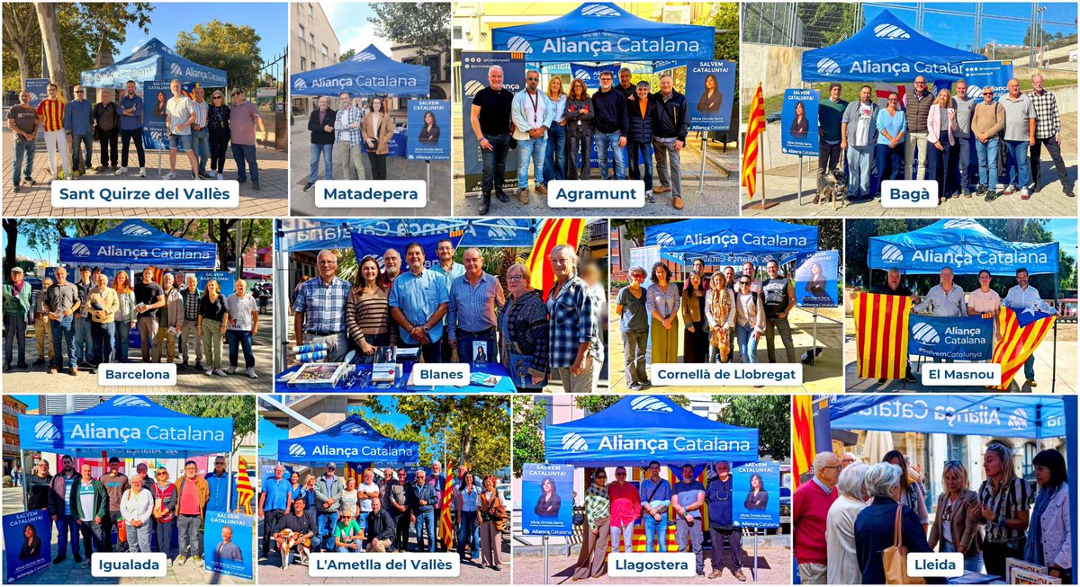 CatalunyaAC's tweet photo. Cada cap de setmana sortim al carrer per explicar-vos de primera mà el projecte d’Aliança Catalana: una Catalunya lliure, pròspera, segura i occidental.

Gràcies a tothom qui s’ha acostat a les nostres parades informatives!

💙 #SalvemCatalunya https://t.co/D4o46vXTke