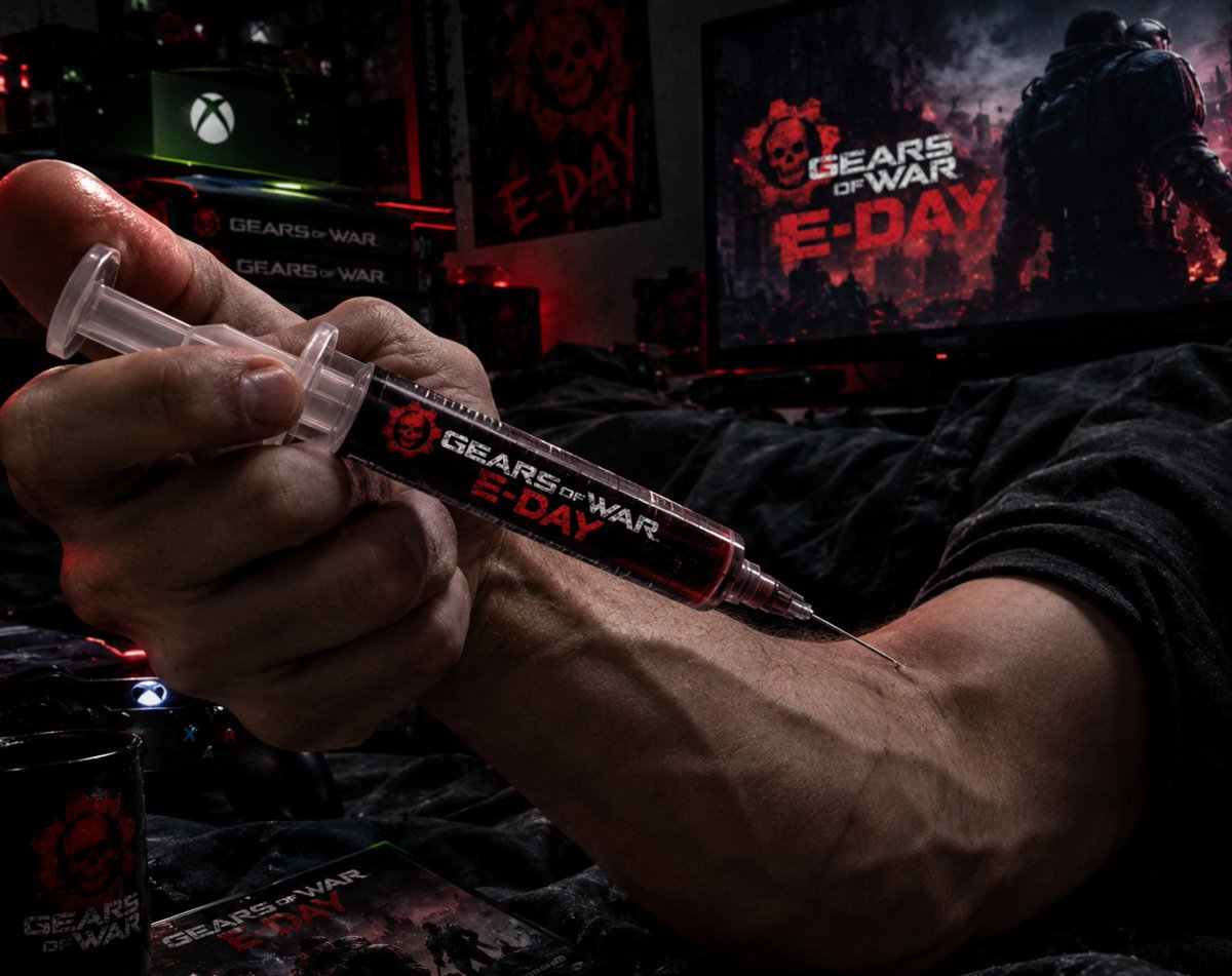 Mustafa_XBOX's tweet photo. This is my treatment. #GearsofWar_E_Day #XBOX https://t.co/seBbN1evhT