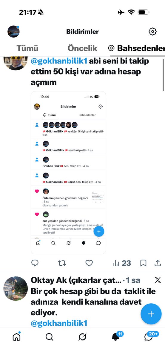 gokhanbilik1's tweet photo. 220 den fazla Taklit hesap ❗️
türedi 

Sizi korumak adına 

kendi hesabımdan kimseyi takip etmeme kararı almıştım 
böylece size takip isteği yollamadığım ya da sizi takip edenin ben olmadığım anlaşılır diye umuyordum 

Bu nedenle benim hesabım 
Sadece 21 hesabı takip ediyor

Direk mesaj kimseye yazmam 
Size benden mesaj geldiğini düşünerek sakın ama sakın cevap vermeyin 

Kendi uygulamam HisseChat 
#hissechat @HisseChat hariç 

başka bir yerde olmam 

Sahte hesaplardan 2 tanesi ektedir 

Anlayışınız için teşekkür ederim 

Gökhan Bilik 🇹🇷 Adalet Birlik