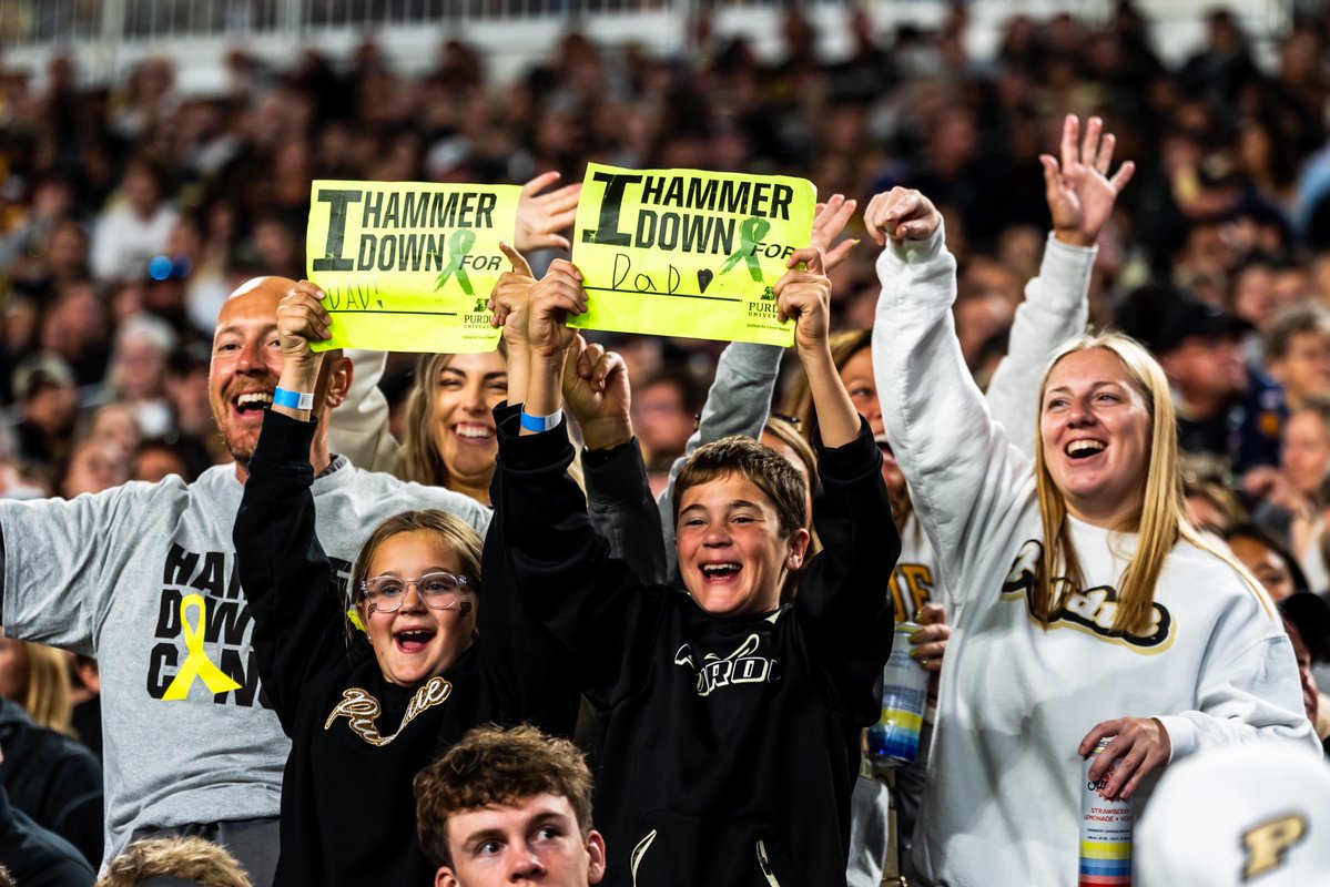 PurdueSports's tweet photo. The names we play for. 💚
#HammerDownCancer https://t.co/iaWiVJxJp0