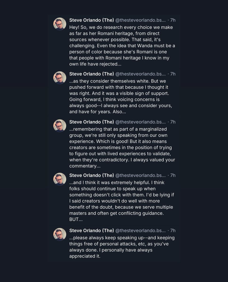SamCapLover's tweet photo. Me and other REAL Roma getting called racist, n*zi, race fakers &amp; more for YEARS by marvel stans for trying to educate their misinformation. Just for AT THE END of his run he comes forward about the exotism in his book. 

He should have said this at the START It's done real harm! https://t.co/jTnDrsAmK8