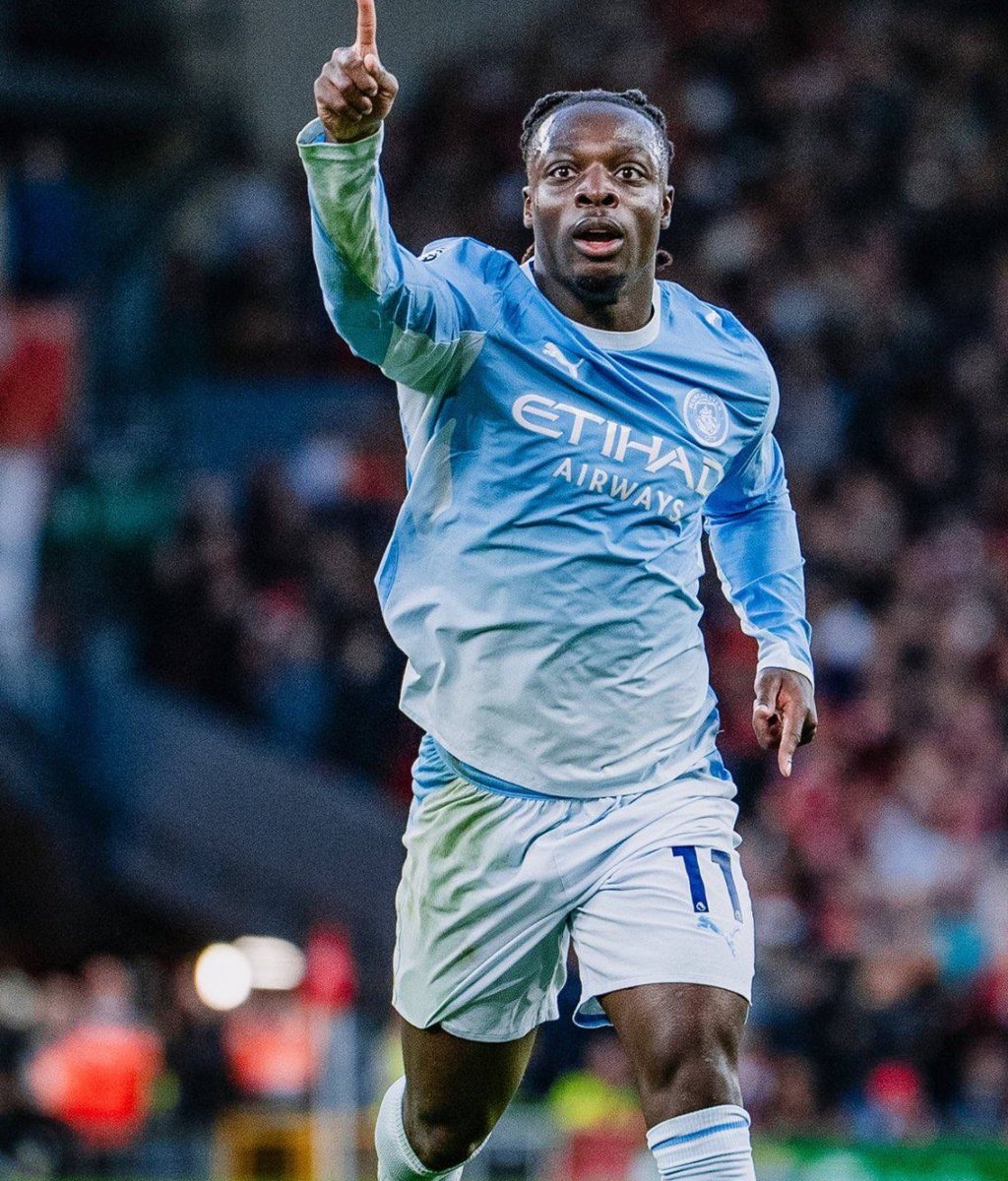 KalshiEPL's tweet photo. 🚨| STAT: Ronald Araújo had never been dribbled past at right-back in his Premier League career. Jeremy Doku did it three times in less than 17 minutes today. 🔥🤯 https://t.co/LhaGbSSxdH