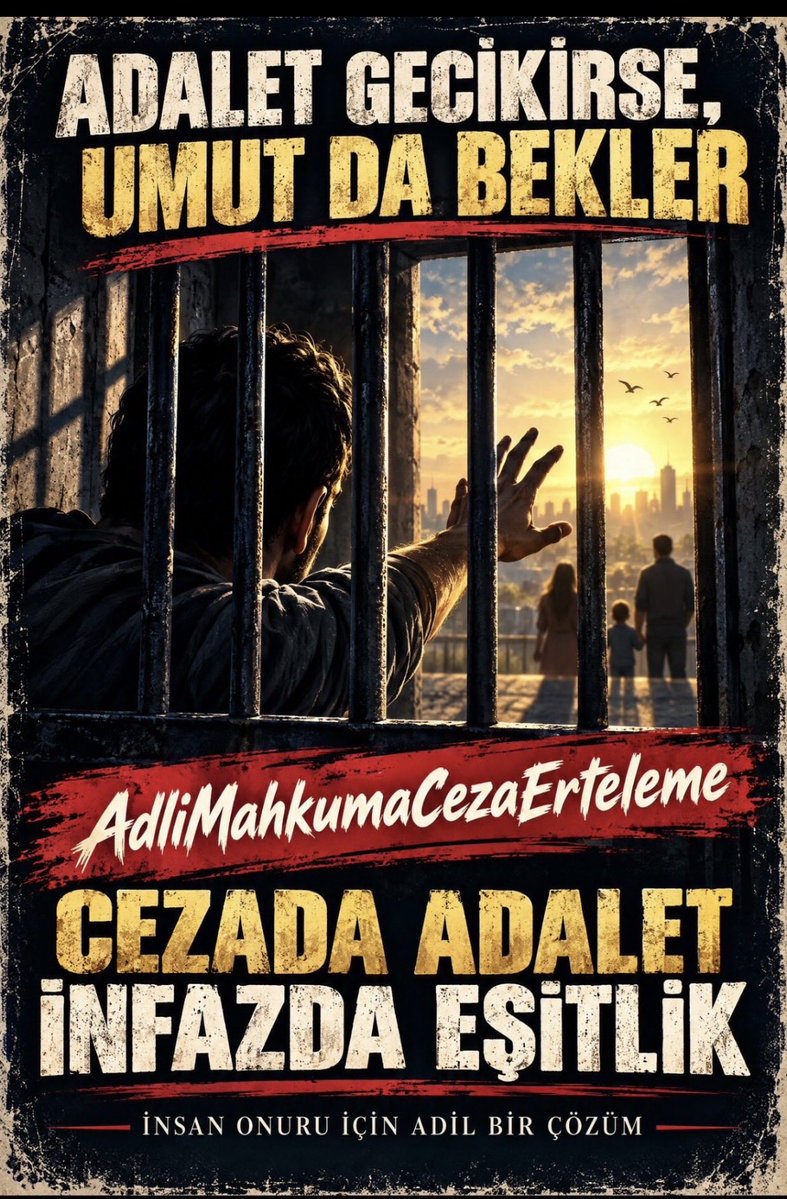 gorhanersad's tweet photo. @KaramikSunay Terör örgüt üyelerinin 5-10 yıl ertelemeli infaz indirimlerine barış olsunda olsun diyen en büyük kitle adli mahkumlar ve aileleriydi. Çünkü onlarda kendi canlarını düşündü evet ama unutuldular. 

CEZADA ADALET İNFAZDA EŞİTLİK
#AdliMahkumaDaCezaErteleme https://t.co/iQsH8xF2Fi