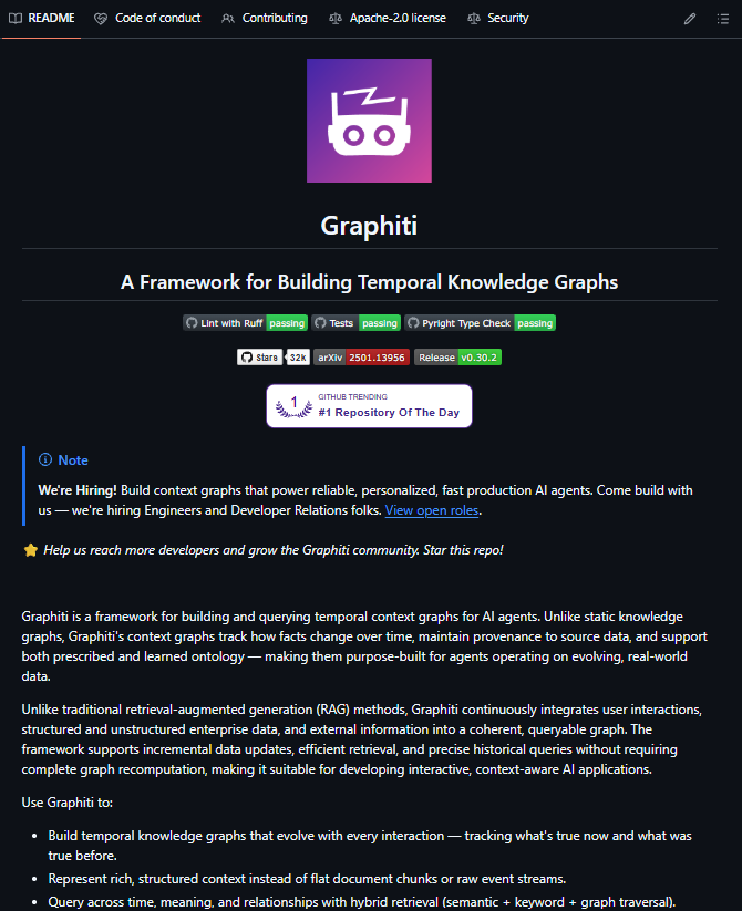 Shruti_0810's tweet photo. 10 OPEN-SOURCE PROJECTS MAKING AI MORE USEFUL EVERY DAY 👇

AI is moving beyond answering questions.

These GitHub repos help it work with documents, browsers, knowledge, memory, and real-world tasks.

1. GenOffice

AI-powered workspace for Docs, Sheets, Slides, PDFs, and more.

https://t.co/CAsxClzbkX

2. OpenMAIC 

Turn any topic or document into an interactive AI classroom.

https://t.co/0jDKEFk9o8

3. WeKnora 

Build intelligent knowledge apps with document understanding and AI workflows.

https://t.co/e04i2RGBq4

4. Graphiti

Build temporal knowledge graphs that help AI agents remember changing information.
https://t.co/bufepyERzu

5. Cognee

Give AI systems a deeper memory layer using connected data and knowledge graphs.
https://t.co/wFeWvwYoJr

6. Browser Use

Let AI agents navigate websites and complete browser tasks.
https://t.co/bjo4KSoOpL

7. Open WebUI

A self-hosted AI workspace for models, tools, documents, and agent workflows.

https://t.co/iWj9O37fEY

8. PageIndex

Navigate complex documents with reasoning-based, tree-structured retrieval.

https://t.co/4qaEyffsey

9. Agent-Reach

Help AI agents access information across the web and other sources.

https://t.co/bYkBfERYlU

10. Qwen Audio Agent

Explore real-time AI voice interactions with listening and speaking capabilities.

https://t.co/MkHnFu0JyT

Bookmark these repos. Which one are you exploring first?