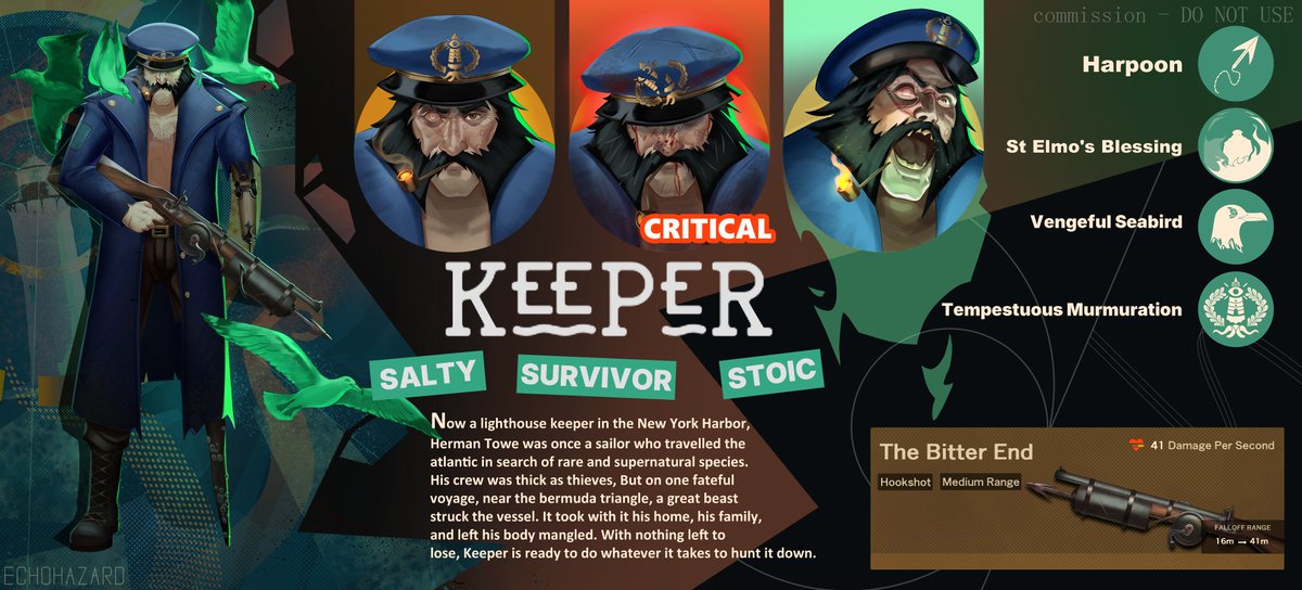 Echohzrd's tweet photo. #VGenComm finally finished this fantastic #deadlock oc "Keeper" reference sheet for @Bbugssb !
If you want something similar check the link in my bio!
#art #oc #commission https://t.co/nbLuCAWwCG