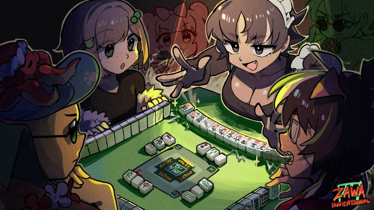 chocojax's tweet photo. mahjong!! :D https://t.co/jkoow4afku