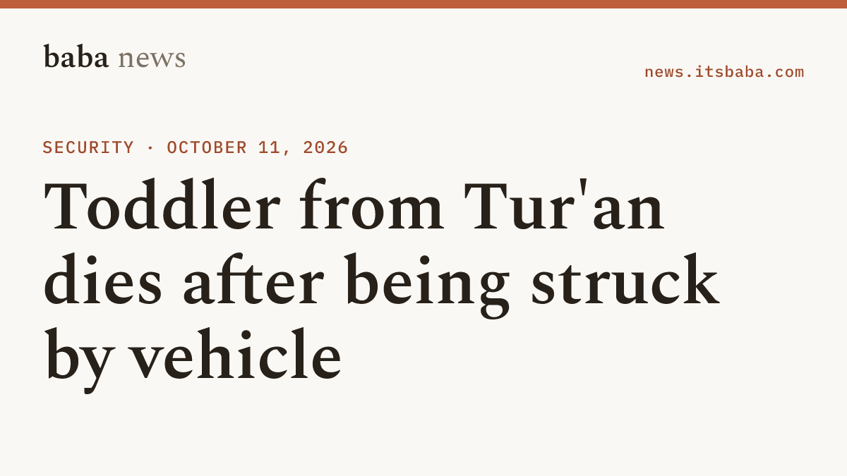 babanewswire's tweet photo. 4/4 A two-year-old girl from Tur'an died after being struck by a vehicle in Bu'eine Nujeidat in northern Israel.

Emergency crews performed CPR at the scene and evacuated her to Poriya Medical Center, where doctors pronounced her dead. https://t.co/7xkmKPOGEW