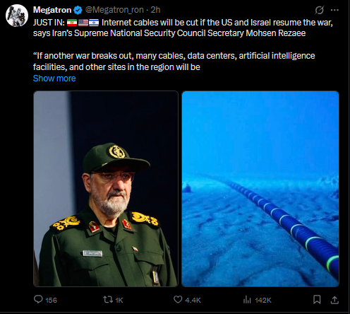 TheDebriefing17's tweet photo. 🤔Maybe someone should tell him we already installed new "Pipes" we don't use those cable anymore🤣🤣🤣 https://t.co/v4e8LO9xRG