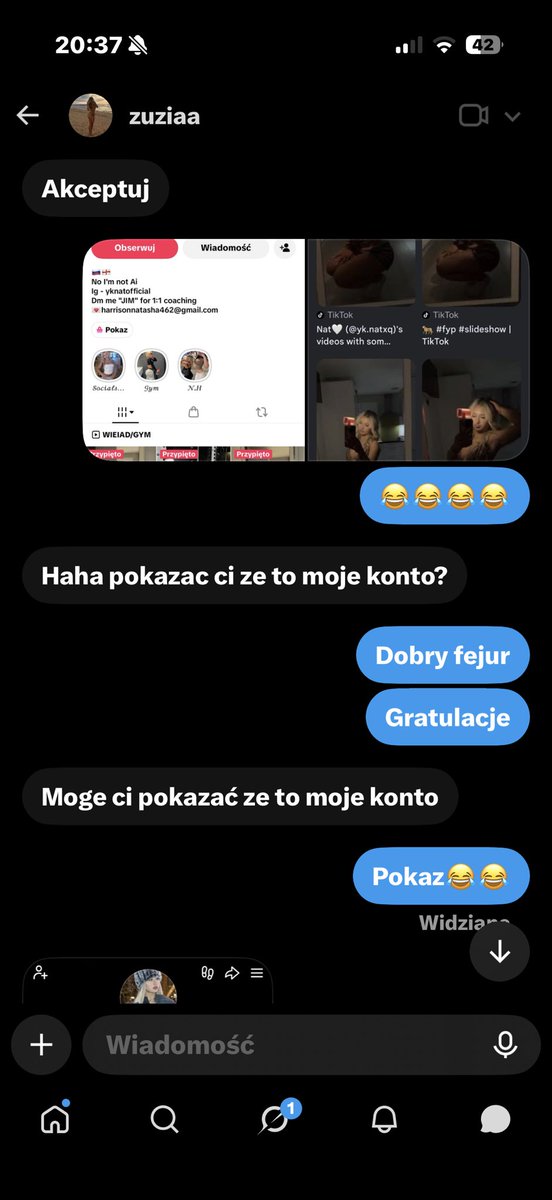 KundelAdrian's tweet photo. Uwaga na oszustke @zuzia_lovki przerabia zdjęcie dziewczyny w ai i jeszcze próbuje przerabiać że konto na tiktoku jest jej #findom #findompolska https://t.co/YmV1lvuLtH