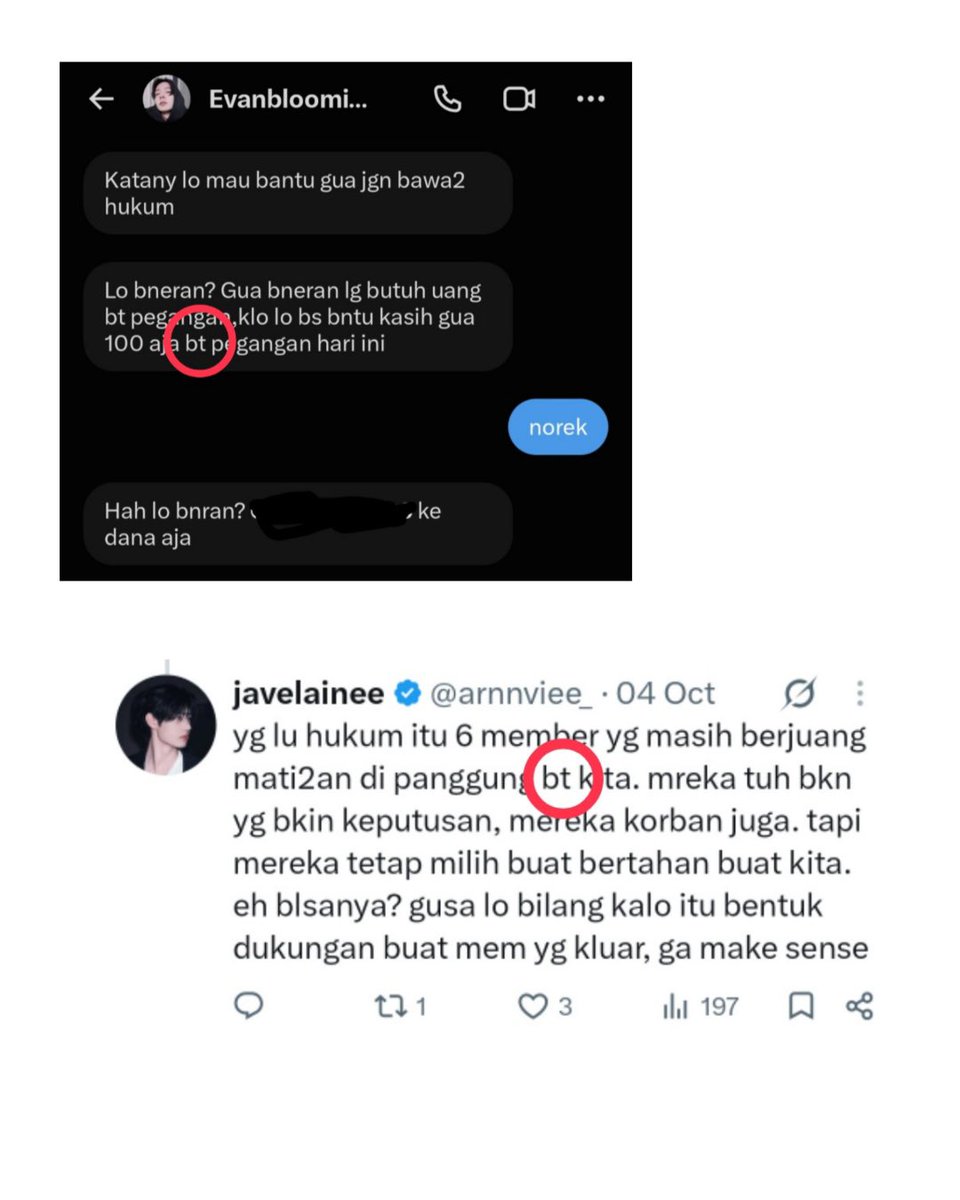 sankenormal's tweet photo. izin bertanya, apakah typing 2 orang bisa se mirip ini?? https://t.co/zMEp5N1dES
