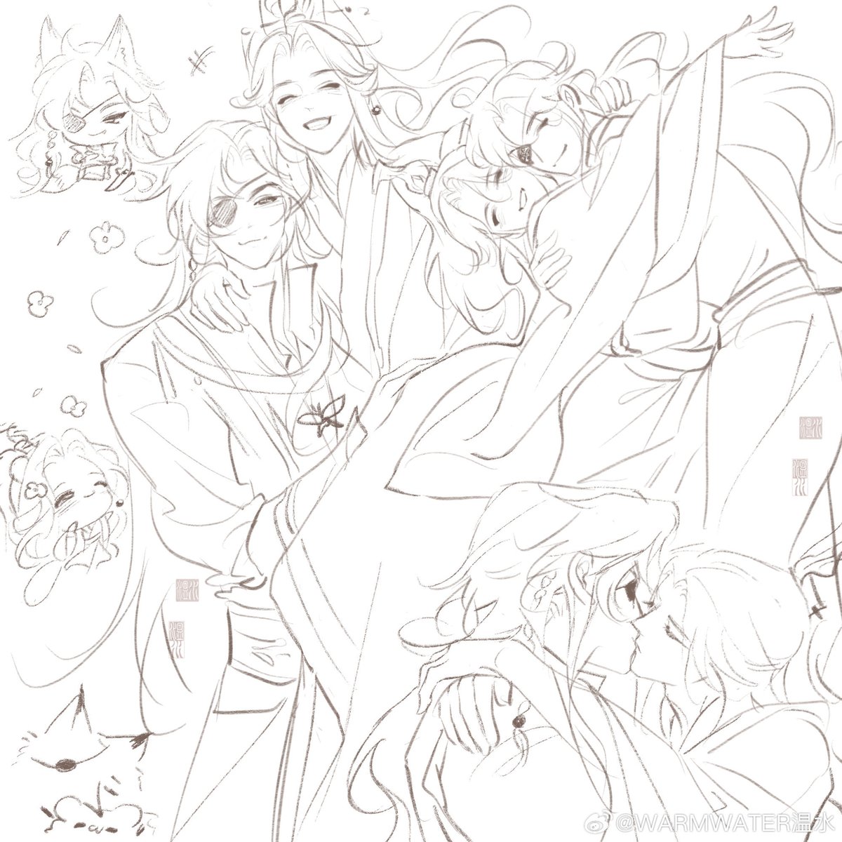 warmwaterty's tweet photo. #TGCF 鬼王&amp;太子 https://t.co/CKpizz2kOq