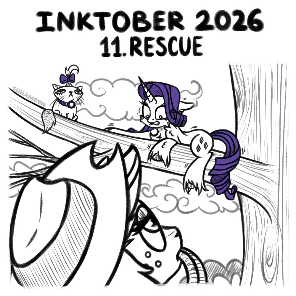 SunaMoonMLP's tweet photo. Inktober 2026: Day 11 - Rescue

#mlp #mylittlepony #mlpart #pony #inktober #inktober2026 https://t.co/ZSqReC5yDY