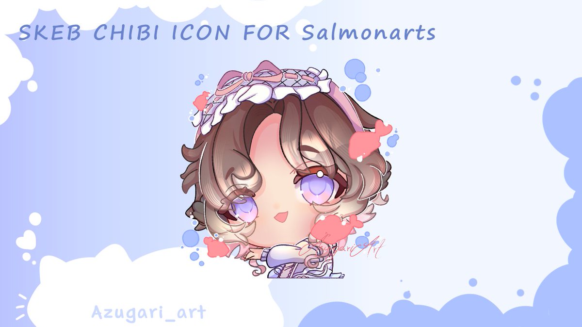 Azugari_art's tweet photo. Finished this cutie for @salmonartsss. 🥹
Thank you so so much for your support and your trust. 💕
If you're interested in getting a custom artwork of your own, my commissions are open!
Check out my VGen profile for all the details:
https://t.co/Nn50mIWFo1
#chibi #VGenComm #smallartist #Vgencommission
