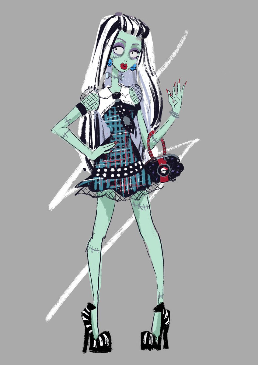 alyskik's tweet photo. monster high + tim burton style🦇
who’s your fav character?⬇️ 
#monsterhigh #fanart #timburton #artmootsㅤ https://t.co/e1xuHIoNRB