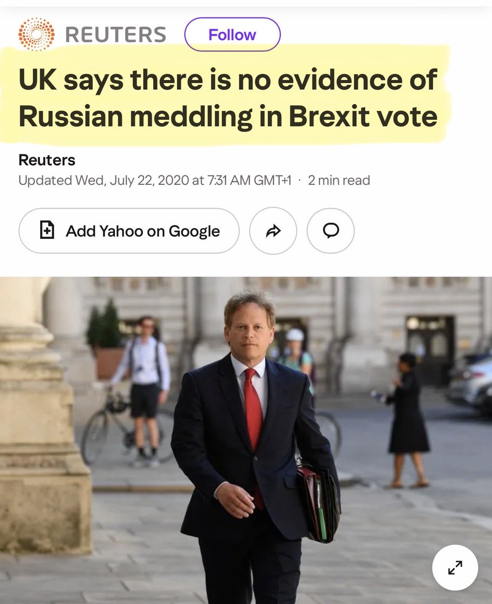 Artemisfornow's tweet photo. Burnham has to explain himself! 

he has just insinuated Russian interference in the Brexit result. Even though a Parliamentary report says there was NONE and even the “approved single source of truth” press reported there was none.

So Burnham is effectively calling them all liars…. Or only HIS truth is the truth…. Which bodes even more badly that Starmer’s “truth”