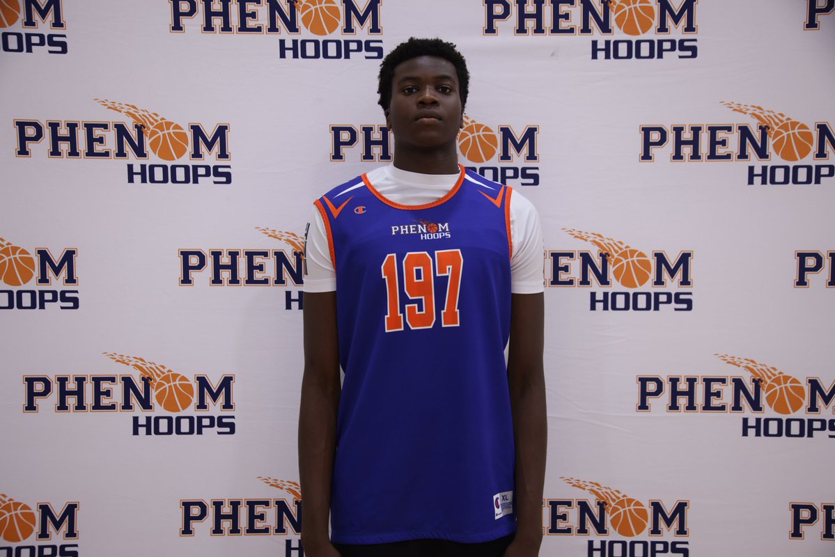 ty1ewis's tweet photo. 6’8 2029 Sylva Okauru continues to impress. Strong, physical forward who moves extremely well for his size. Finishes well around the rim and uses his strength effectively. Has established himself as one of the top big men in the 2029 class. #NCSophomore40 @Phenom_Hoops https://t.co/l2YinaBDWN